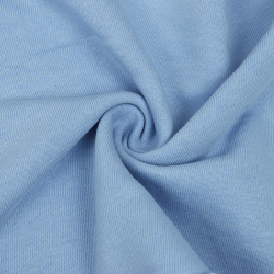 Ткань Футер 3-х нитка, Петля, цвет Светло-Голубой (на отрез)  в Спб