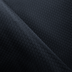 Ткань Оксфорд 300D PU Рип-Стоп СОТЫ, цвет Черный (на отрез)  в Спб