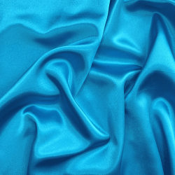 *Ткань Атлас-сатин, цвет Голубой (на отрез)  в Спб