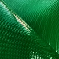 Ткань ПВХ 600 гр/м2 плотная, Зелёный (Ширина 150см), на отрез  в Спб