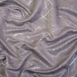Ткань Блэкаут для штор светозатемняющая 75% &quot;Ледовое тиснение цвет Серый&quot; (на отрез)  в Спб