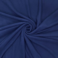 Флис Односторонний 130 гр/м2, цвет Темно-синий (на отрез)  в Спб