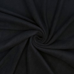 Флис Односторонний 130 гр/м2, цвет Черный (на отрез)  в Спб