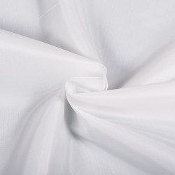 Ткань подкладочная Таффета 190Т, цвет Белый (на отрез)  в Спб