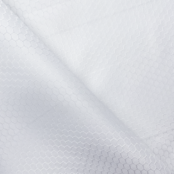 Ткань Оксфорд 300D PU Рип-Стоп СОТЫ, цвет Белый (на отрез)  в Спб
