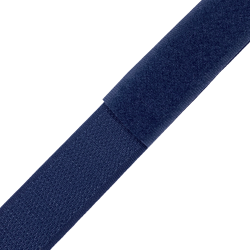 Контактная лента 25мм цвет Тёмно-Синий (Велькро-липучка), на отрез  в Спб