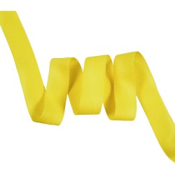Окантовочная лента-бейка, цвет Жёлтый 22мм (на отрез)  в Спб